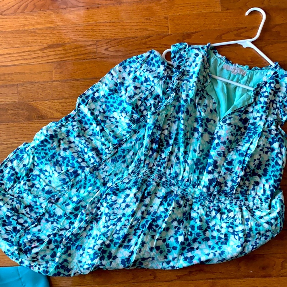 Loft Blue Flower Dress LP